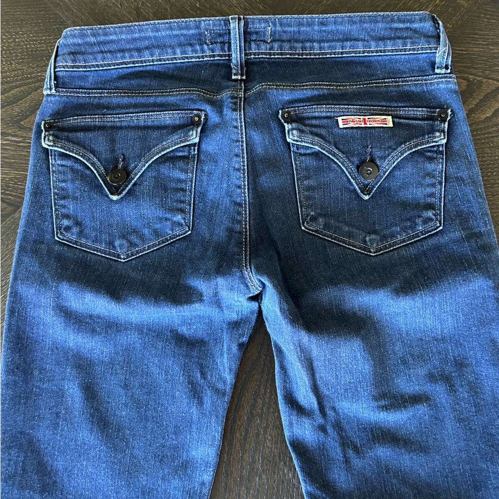 Hudson Jeans Women's Low Rise Boot Cut in Deep Blue - Picture 2 of 7